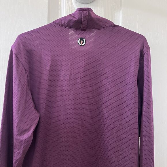 Kerrits Kids Aire Ice Fil Long Sleeve Horse Riding Shirt Magenta Girls Small 6-7 - Picture 9 of 11
